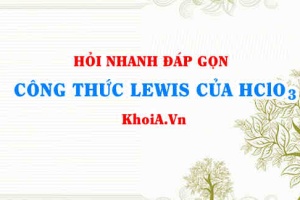 Công thức LEWIS của HClO3 (Chloric acid)